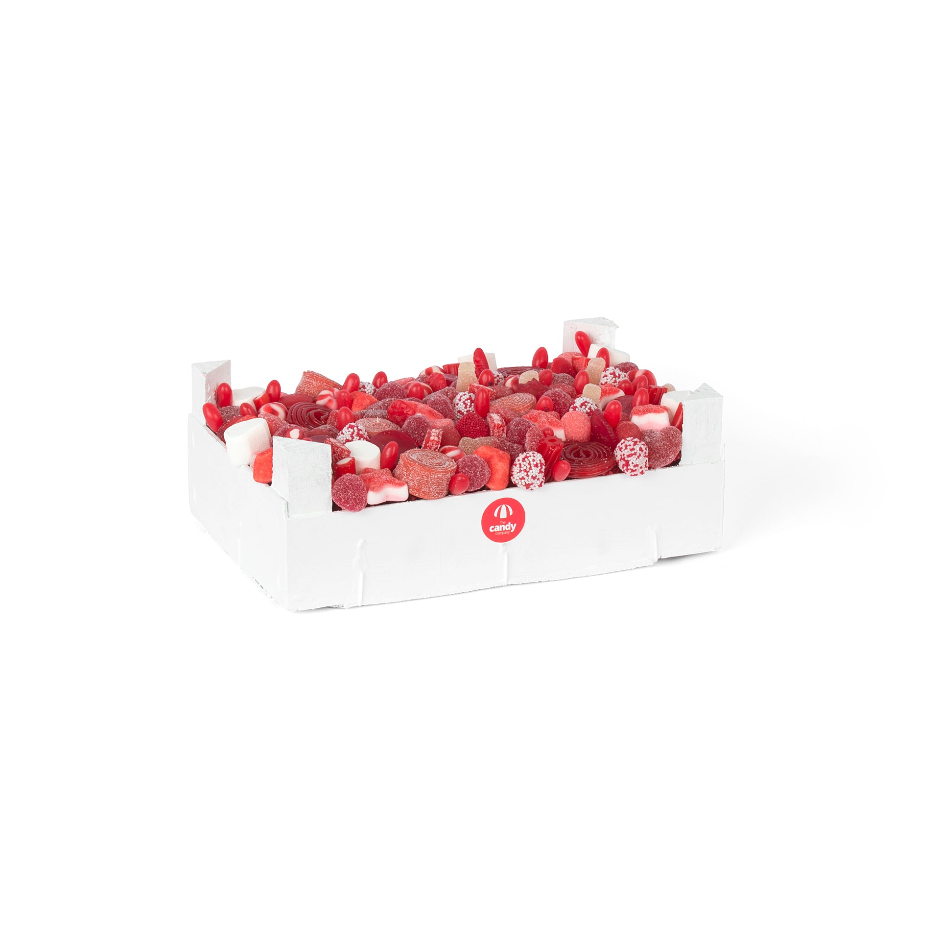 Caja de cartón roja para chuches- 500 gr – Oomuombo