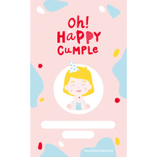 Cargar imagen en el visor de la galería, Recordatorio Oh!happycumple baby girl